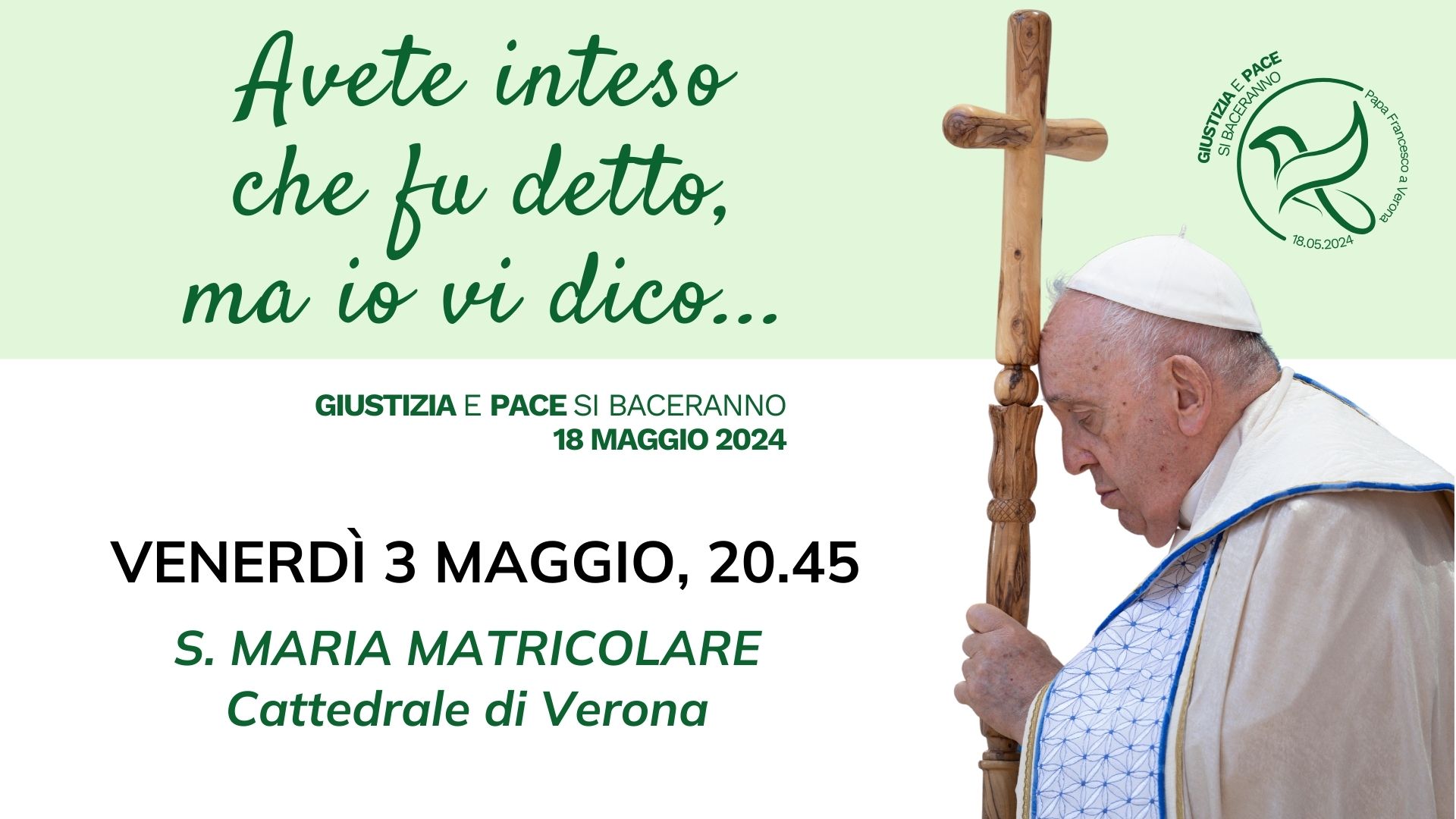 Preghiera con il vescovo Domenico in attesa di papa Francesco - Visita